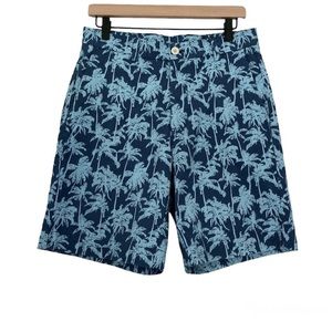 ❤️ Vineyard Vines Men's Breaker Short in Blue Palm Tree Print Size 30